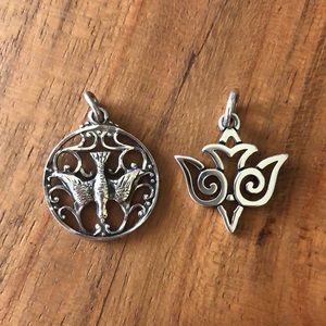 James Avery and Creed sterling open dove charms